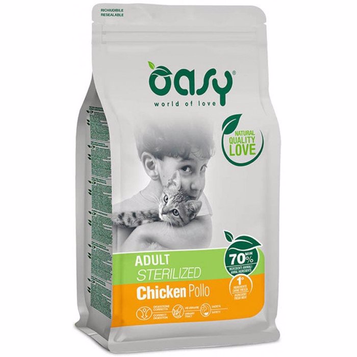 OASY XIRA TROFI GTAS STERILISED ADULT CHICKEN 1,5KG